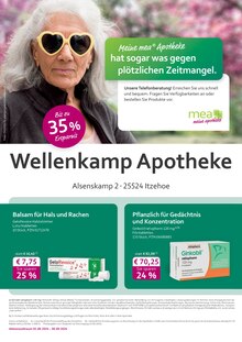 Aktueller mea - meine apotheke Prospekt "Unsere September-Angebote" Seite 1 von 4 Seiten für Itzehoe