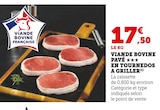 Promo Viande Bovine Pavé en Tournedos à Griller à 17,50 € dans le catalogue U Express à Les Essarts-le-Roi