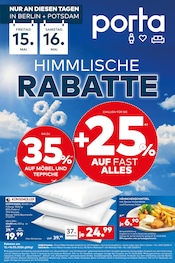 porta Möbel Prospekt der aktuellen Woche, gültig von 15.05.2026 bis 16.05.2026 Aktueller porta Möbel Prospekt "HIMMLISCHE RABATTE" mit 1 Seite