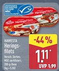 Heringsfilets von Hawesta für 1,11 € bei ALDI Nord im Angebot Heringsfilets von Hawesta im aktuellen ALDI Nord Prospekt