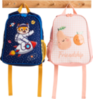 Sac goûter réversible Espace-football ou Fruits-Lapin - AUCHAN en promo chez Auchan Hypermarché Clermont-Ferrand à 10,99 €