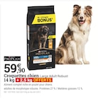 Croquettes chien large adult robust 14 kg + 2,5 kg offerts - PURINA en promo chez Espace Emeraude Quimper à 59,90 €