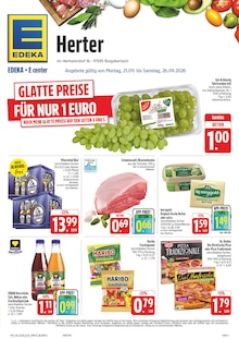 EDEKA Prospekt der Woche "Wir lieben Lebensmittel!" Seite 1, 21.09.2026 bis 26.09.2026 für Ansbach Aktueller EDEKA Prospekt "Wir lieben Lebensmittel!" Seite 1 von 38 Seiten für Ansbach