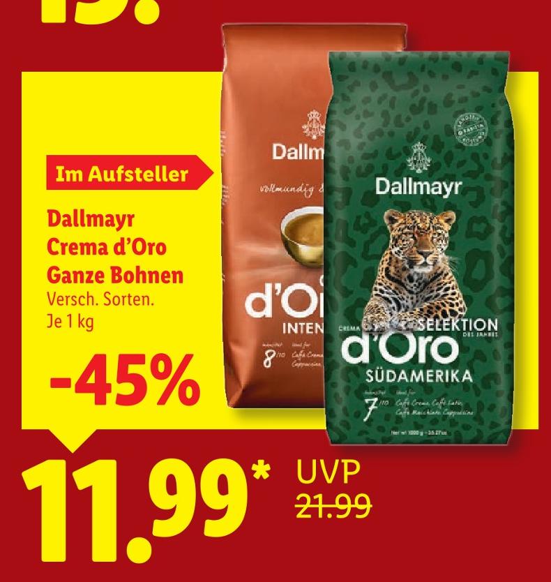 Crema d’Oro Ganze Bohnen