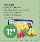 Weintrauben im V-Markt Prospekt Candy Trauben hell oder dunkel von SanLucar im aktuellen V-Markt Prospekt für 1,99 €