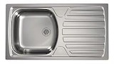 Evier à encastrer Basic - Inox - L78 x l435cm en promo chez Brico Cash Perpignan à 68,50 €