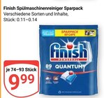 Spülmaschinenreiniger Sparpack im Angebot bei GLOBUS in Castrop-Rauxel Spülmaschinenreiniger Sparpack Angebote von Finish bei GLOBUS Castrop-Rauxel für 9,99 €