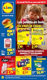 Catalogue Supermarchés de Lidl à Gassin, avec 82 pages Prospectus Supermarchés de Lidl à Gassin: "Les jouets en bois, ça vaut le coup.", 82 pages, 30/10/2025 - 05/11/2025