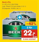 Aktuelle Becks Angebote bei Netto Marken-Discount in Saarbrücken Aktuelles Pils Angebot bei Netto Marken-Discount in Saarbrücken ab 18,99 €