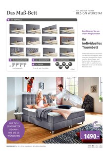 Bett im aktuellen Polstermöbel Fischer Prospekt (Erlangen) Bett im Polstermöbel Fischer Prospekt "BOXSPRING SPEZIAL" mit 9 Seiten (Erlangen)