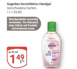 Desinfektion Handgel bei GLOBUS im Prospekt "" für 1,49 €