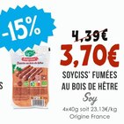 Soyciss’ fumées au bois de hêtre - Soy à 3,70 € dans le catalogue Naturalia