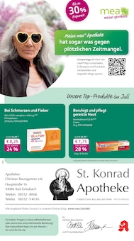 mea - meine apotheke Prospekt der Woche "Unsere Juli-Angebote" Seite 1, 01.07.2025 bis 31.07.2025 für Bad Griesbach Aktueller mea - meine apotheke Prospekt "Unsere Juli-Angebote" Seite 1 von 4 Seiten für Bad Griesbach