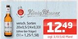 Getränke Oase - König Pilsener Angebot im Prospekt König Pilsener bei Getränke Oase im Prospekt "" für 12,49 €