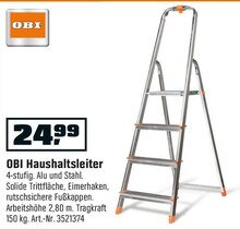Haushaltsleiter bei OBI in Hückelhoven Haushaltsleiter im Angebot bei OBI Hückelhoven für 24,99 €