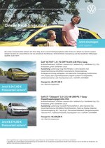 Volkswagen Prospekt für Riegsee mit 2 Seiten Volkswagen Prospekt für Riegsee: "Sorgt für wachsende Begeisterung - Unser Frühlingsdeal", 2 Seiten, 05.06.2021 - 02.07.2021