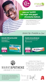 mea - meine apotheke Apotheken Prospekt der aktuellen Woche mit 4 Seiten, gültig von 01.06.2026 bis 30.06.2026, in Gunzenhausen und Umgebung Aktueller mea - meine apotheke Apotheken Prospekt in Gunzenhausen und Umgebung, "Unsere Juni-Angebote" mit 4 Seiten, 01.06.2026 - 30.06.2026