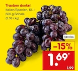 Trauben dunkel im Netto Marken-Discount Prospekt Trauben dunkel von im aktuellen Netto Marken-Discount Prospekt für 1,69 €