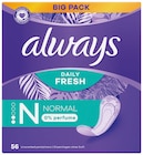 Slipeinlagen von Always für 2,55 € bei Rossmann im Angebot Slipeinlagen von Always im aktuellen Rossmann Prospekt