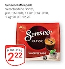 Kaffeepads Angebote von Senseo bei GLOBUS Leipzig für 2,22 €