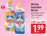 WC Ente Total Aktiv WC-Gel Citrus Splash Angebote von SC Johnson bei famila Nordost Langenhagen für 1,99 €
