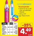 CO2 Tauschzylinder / 425 g von Sodastream für 4,49 € bei Netto Marken-Discount im Angebot CO2 Tauschzylinder / 425 g von Sodastream im aktuellen Netto Marken-Discount Prospekt