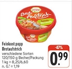 Aktuelles Brotaufstrich Tomate Mozzarella Angebot bei nah und gut in Würzburg ab 0,99 €