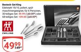 Besteck-Set King im Angebot bei GLOBUS in Völklingen Besteck-Set King Angebote von ZWILLING bei GLOBUS Völklingen für 49,99 €