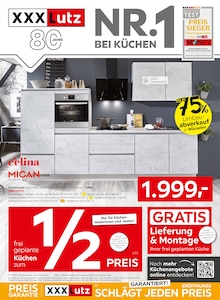 XXXLutz Möbelhäuser Oberhausen Prospekt "NR.1 BEI KÜCHEN" mit 12 Seiten