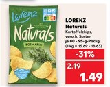 Naturals im Angebot bei Kaufland in Mannheim Naturals Angebote von Lorenz bei Kaufland Mannheim für 1,49 €