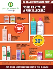 Catalogue E.Leclerc à Asnières-sur-Seine cette semaine, valable du 11/11/2025 au 22/11/2025 Prospectus E.Leclerc à Asnières-sur-Seine, "SOINS ET VITALITÉ À PRIX E.LECLERC", 4 pages de promos valables du 11/11/2025 au 22/11/2025