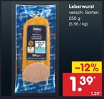 Leberwurst bei Netto Marken-Discount im Gornsdorf Prospekt für 1,39 €