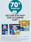Promo 70% versés sur ma Carte U dès 20€ d'achat sur la gamme Sun à  dans le catalogue U Express à Portiragnes