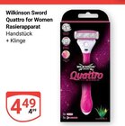 Aktuelles Quattro for Women Rasierapparat Angebot bei GLOBUS in Leipzig ab 4,49 €
