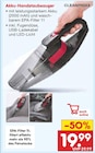 Akku-Handstaubsauger im Angebot bei Netto Marken-Discount in Lörrach Akku-Handstaubsauger Angebote von CLEANmaxx bei Netto Marken-Discount Lörrach für 19,99 €