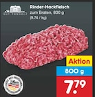 Aktuelles Rinder-Hackfleisch Angebot bei Netto Marken-Discount in Ulm ab 7,79 €