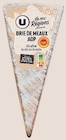 Pointe de Brie de Meaux AOP - U en promo chez U Express Pointe de Brie de Meaux AOP - U dans le catalogue U Express