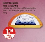 Bergkäse mild oder würzig bei V-Markt im Thannhausen Prospekt für 1,49 €