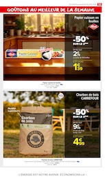 Prix et réduction Charbon De Bois dans le prospectus Carrefour Market en cours Offre Charbon De Bois dans le catalogue Carrefour Market du moment à la page 63