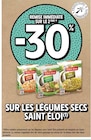 Promo -30% sur le 2ème sur les légumes secs saint éloi à  dans le catalogue Intermarché à Joinville-le-Pont