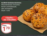 Aktuelle Körnerbrötchen Angebote bei GLOBUS in Bochum Aktuelles Kürbiskernbrötchen Angebot bei GLOBUS in Bochum ab 1,70 €