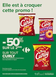 Prix et réduction Curly dans le prospectus Carrefour Proximité en cours Offre Curly dans le catalogue Carrefour Proximité du moment à la page 12