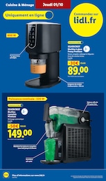 Prix et réduction Machine À Glace dans le prospectus Lidl en cours Offre Machine À Glace dans le catalogue Lidl du moment à la page 34