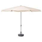 Aktuelles Sonnenschirm mit Ständer beige/Grytö dunkelgrau Angebot bei IKEA in Frankfurt (Main) ab 134,99 €