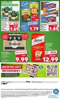 Warsteiner im aktuellen Kaufland Prospekt (Ludwigsburg) Warsteiner im Kaufland Prospekt "Aktuelle Angebote" mit 54 Seiten (Ludwigsburg)