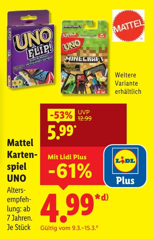 Kartenspiel UNO