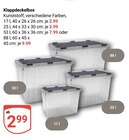 Aktuelle Farbe Angebote bei GLOBUS in Leipzig Aktuelles Klappdeckelbox 17 l Angebot bei GLOBUS in Leipzig ab 2,99 €