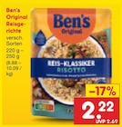 Reisgerichte von Ben's Original für 2,22 € bei Netto Marken-Discount im Angebot Reisgerichte von Ben's Original im aktuellen Netto Marken-Discount Prospekt