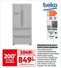 RÉFRIGÉRATEUR MULTIPORTES BEKO REM60SN - beko en promo chez Auchan Hypermarché RÉFRIGÉRATEUR MULTIPORTES BEKO REM60SN - beko dans le catalogue Auchan Hypermarché