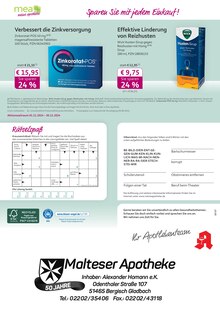 Getränke im mea - meine apotheke Prospekt "Unsere November-Angebote" mit 4 Seiten (Bergisch Gladbach)